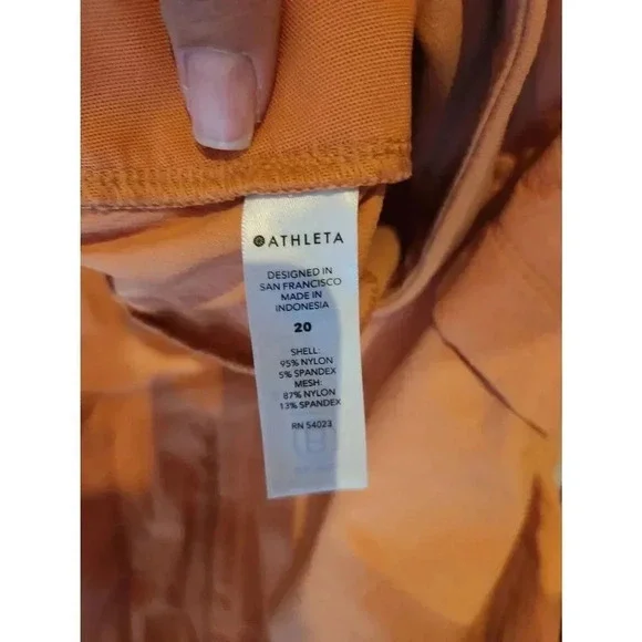Athleta Trekkie North Short Orange Size 20. - Picture 6 of 10